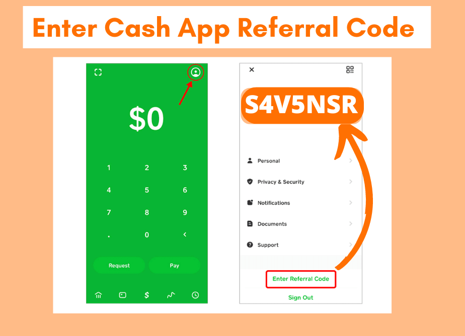 Cash App Referral Code 2024 (Jan.) S4V5NSR = Free Bonus