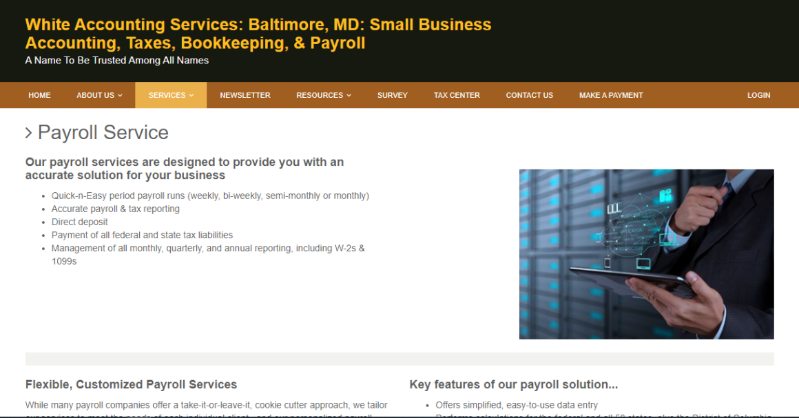 White Accounting Services Baltimore MD